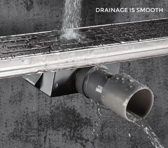 Душовий трап Gappo 70х800 мм, нержавіюча сталь G88007-1 | Зображення 2