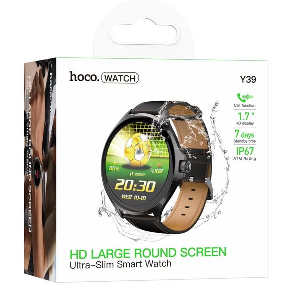 Смарт-годинник Hoco Y39 Smart sports watch (call version) Black | Зображення 1