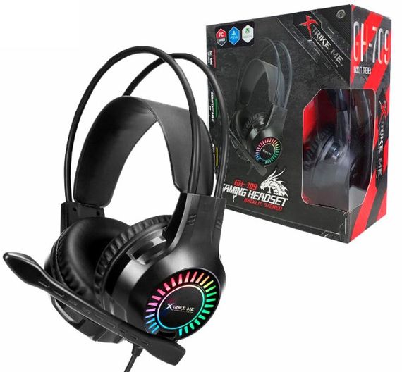 Игровые наушники  XTRIKE ME Gaming RGB Backlight GH-709 для геймеров с микрофоном и подсветкой | Зображення 4