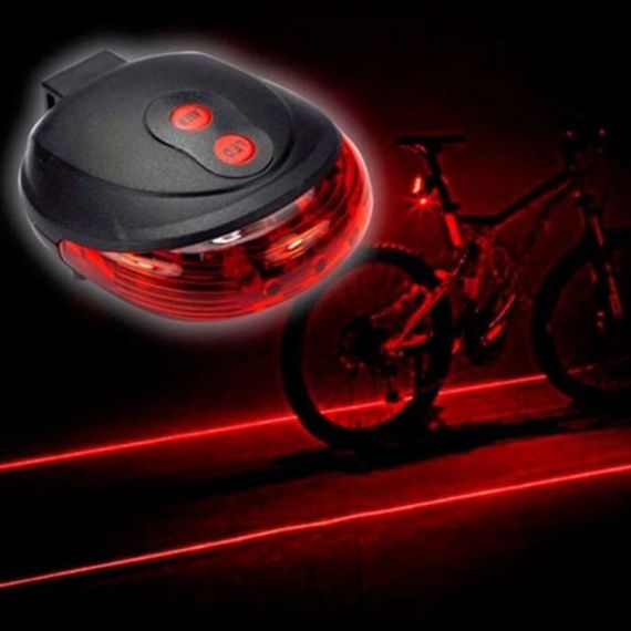 Фонарик велосипедный с крепежем BL-118 BIKE LIGHT+LASER | Зображення 1