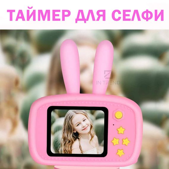 Дитячий фотоапарат Зайчик Яскравий дизайн XPRO GM-30 Рожевий (MER-14859_382) | Зображення 6