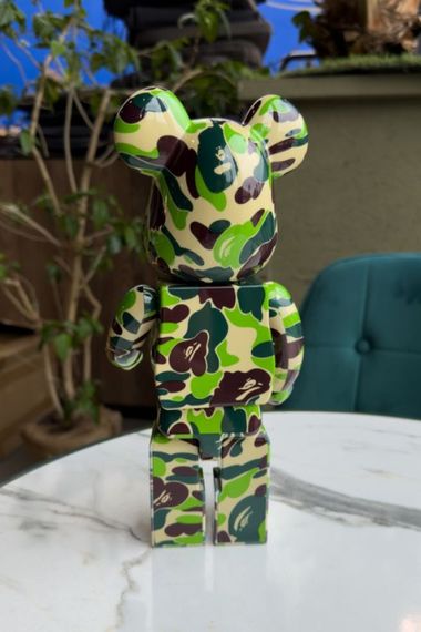 Bearbrick Bape дизайнерська статуетка ведмідь Беарбрік 28 см mb045 зелена | Зображення 1