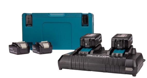 Набор аккумуляторов BL1860 (4 шт) и зарядное устройство для продукции Makita 198091-4 (LXT) | Зображення 1