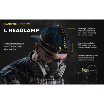 Фонарь Armytek Wizard C2 Pro Marnet USB White (F08701C) | Зображення 3