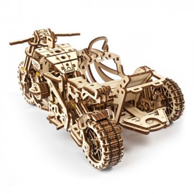 Конструктор Ugears Мотоцикл Scramber с коляской (6336921) | Зображення 2