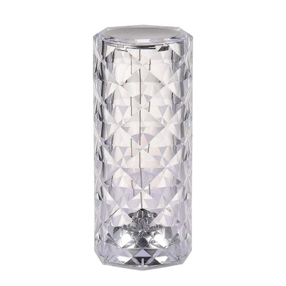 Настільна RGB лампа з пультом та USB-зарядкою, Crystal Rose Ambience / Сенсорний світлодіодний нічник на акумуляторі | Зображення 3