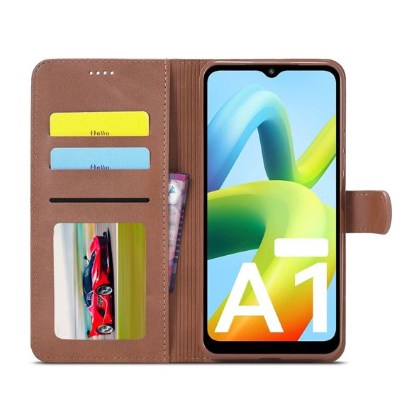 Чохол книжка iMeeke для Xiaomi Mi 11 lite колір Темно-Коричневий | Зображення 1