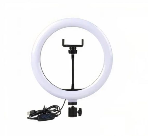 Кільцева LED лампа 30 см з тримачем для телефону / Студійне світло | Зображення 8