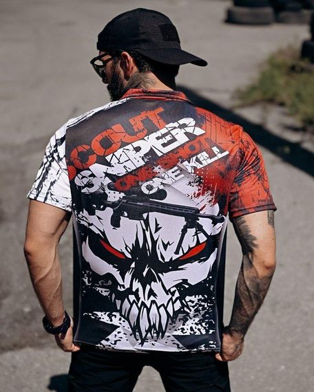 Милитари поло футболка  oblivion  Sniper ПП4697 | Зображення 6