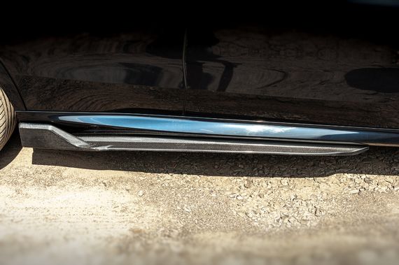 Накладки на пороги Carbon V3 (Натуральный карбон) для BMW X5 G05 2019- гг | Зображення 1