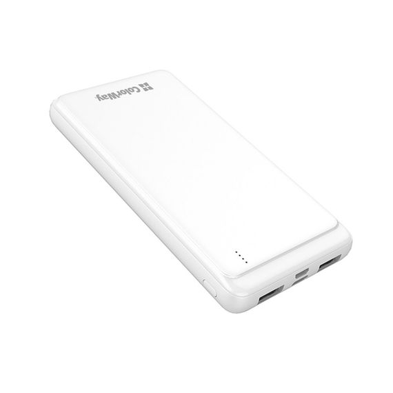 Павербанк 10000 mAh ColorWay CW-PB100LPF2WT slim білий | Зображення 2