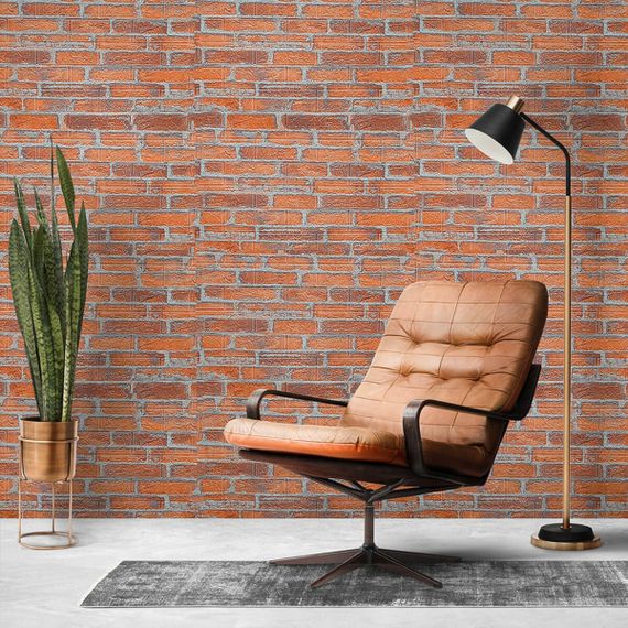 Самоклеюча 3D панель під руду катеринославську цеглу 19600x700x3мм SW-00001370 | Зображення 7