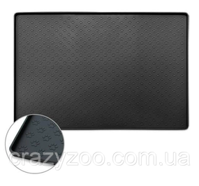 Силиконовый коврик под миску для собак и котов EcoToys черный 48х30 см 800316