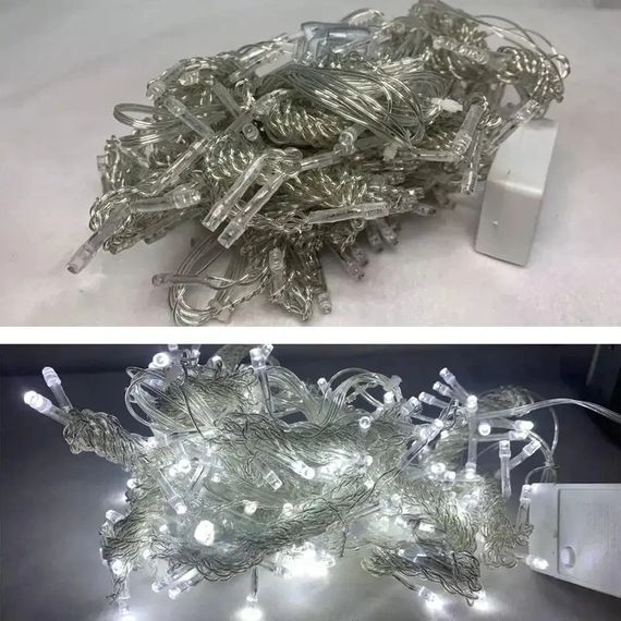 Світлодіодна гірлянда-водоспад Сіточка XPRO 3x3 м 300 LED теплий білий світло IP44 (234564306_377) | Зображення 7
