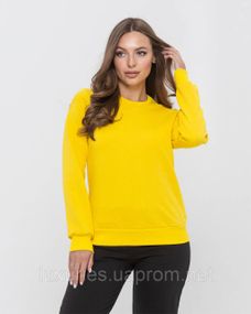 Женский теплый свитер - свитшот, Свитшот женский, Теплый свитер Желтый, M