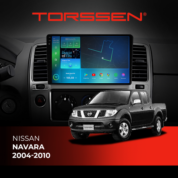 Штатна магнітола Torssen 2K Nissan Navara 04-10 F9432 4G Carplay DSP