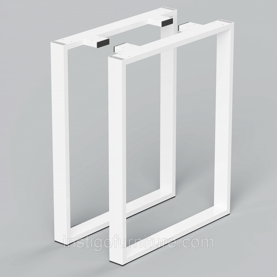 Комплект опор для столу з металу 600×120mm, H=730mm (профільна труба: 60x20mm)