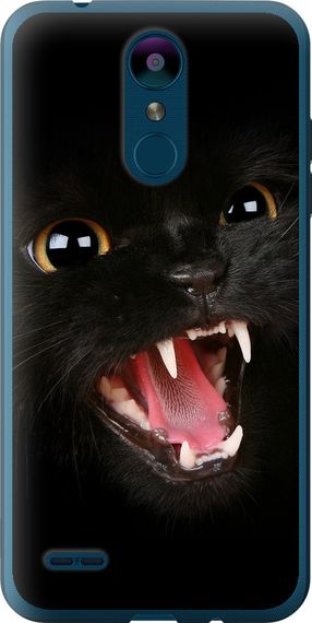 Чехол на LG K8 2018 Чёрная кошка "932u-1384-17620"