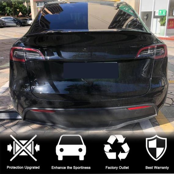 Спойлер Сухой Карбон V6 (2020-2023) для Tesla Model Y 2020- гг | Зображення 3