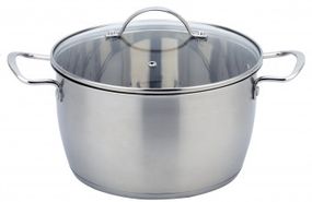 Каструля Con Brio CB-1116, 5. 6 л, 24 см, з нержавіючої сталі з кришкою, для всіх типів плит