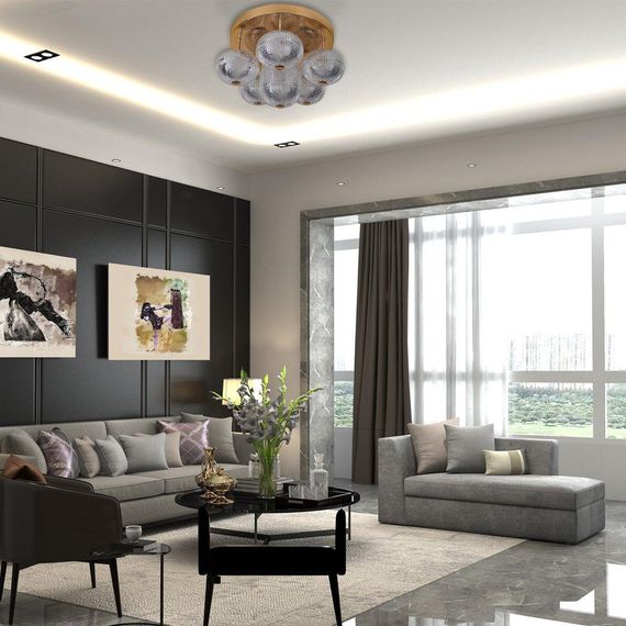 Світлодіодна люстра Ardero AL6186-1ARD GATSBY 22Вт 4000K золотий | Зображення 2