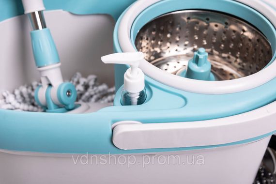 Комплект швабра з відром і віджимом, телескопічна ручка, мікрофібра для підлоги, набір для прибирання HP-35015-1 | Зображення 4