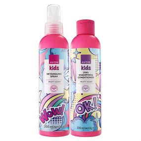 Дитячий косметичний набір Avon «Юна леді» для дівчаток з фруктовим ароматом (2-в-1) 200 х 2 мл
