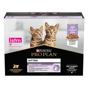 Набір вологого корму для кошенят з індичкою Purina Pro Plan Kitten 85 гр х 10 шт
