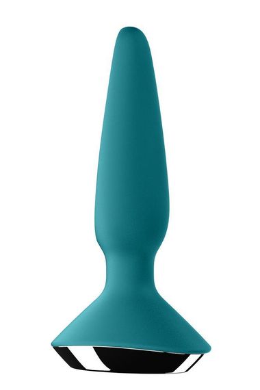 Анальна пробка з двома моторами та керуванням з телефону Satisfyer Plug-ilicious 1 Petrol, зелений Sex Aura | Зображення 3