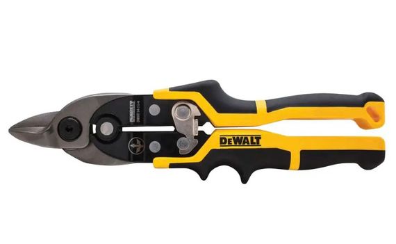 Ножиці по металу DeWalt ERGO Aviation завдовжки 235 мм, прямі з короткими губками (DWHT14694-0)