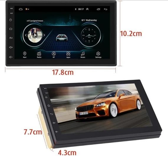 Універсальна магнітола 7 4+32GB Android 12 з підтримкою CarPlay XPRO (42453-7011-A_3234) | Зображення 7