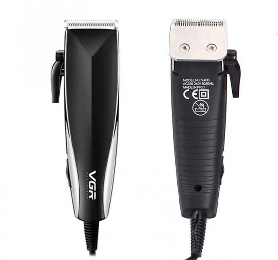 Професійна машинка для стрижки волосся від мережі VGR V-033 USB Pro, 9 Вт з насадками 3-12 мм і ножицями в комплекті | Зображення 1
