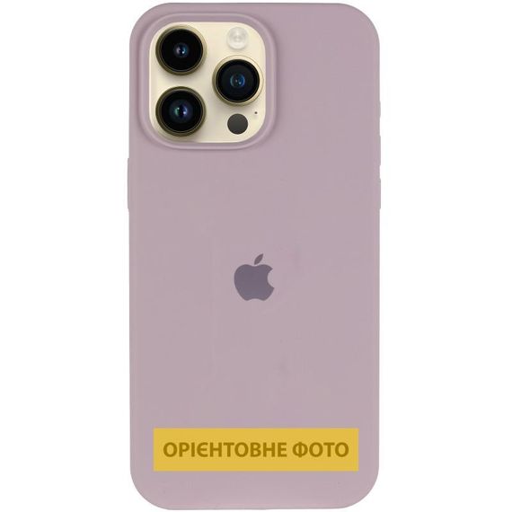 Чохол Silicone Case (AA) Logo with MagSafe для Apple iPhone 16 (6.1") Сірий / Lavender | Зображення 1