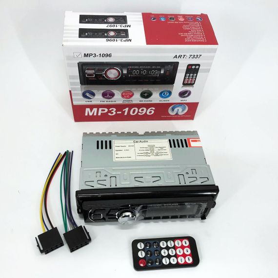 Автомагнітола MP3-1096 BT ISO зі знімною панеллю 4х50W, Магнітофон для машини авто автомобіля | Зображення 7