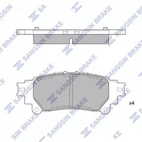 Колодки гальмівні дискові TOYOTA RX350, RX450H 10- задн. (SANGSIN), SANGSIN (SP1458)