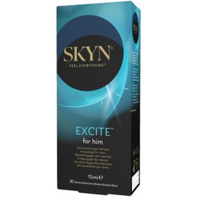 Стимулирующий гель для пениса SKYN Excite for him 15 мл, покалывание, тепло-холод, содержит L-аргинин Sex Aura