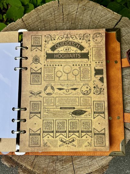 Блокнот Harry Potter “Hogwarts Binder” — магічний щоденник із кільцями, 4 факультети (A5) | Зображення 9