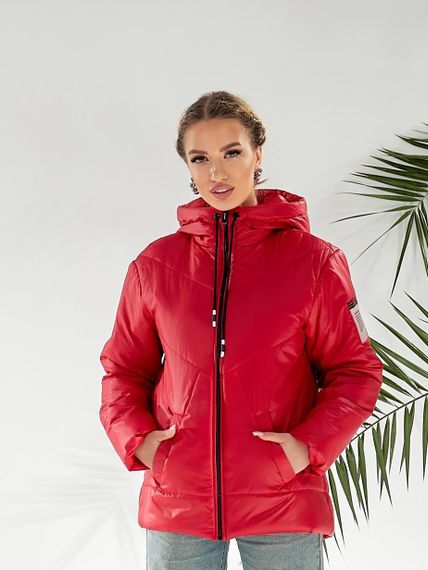 Утеплена куртка, арт.417/2, червоний | Зображення 7