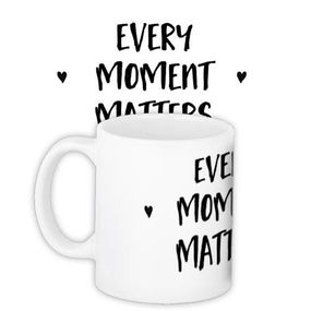 Кружка с принтом Every moment matters 330 мл (KR_17L112)