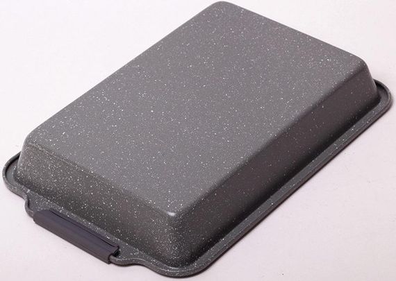 Форма для випічки Kamille Marble 46х30х6см з силіконовими ручками | Зображення 2