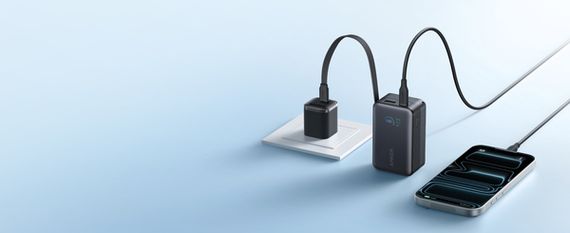 Портативний зарядний пристрій Anker Nano - 10000 mAh 45W Built-In USB-C Cable Black | Зображення 1