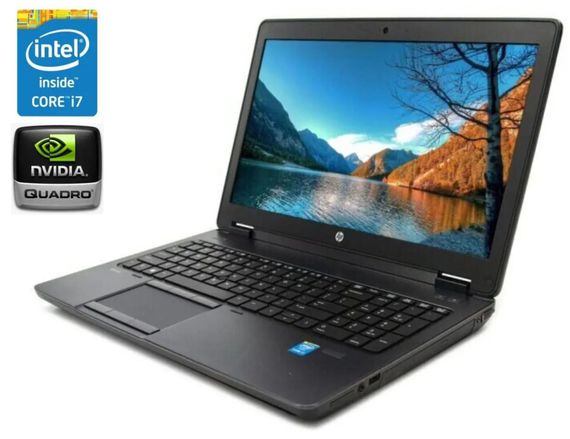 Мобильная рабочая станция HP ZBook 15 G1 / 15.6" (1920x1080) IPS / Intel Core i7-4800MQ (4 (8) ядра по 2.7 - 3.7 GHz) / 8 GB DDR3 / 240 GB SSD / nVidia Quadro K2100M, 2 GB GDDR5, 128-bit / WebCam / DVD-ROM / Win 10 Pro б/у