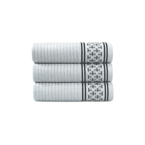 Рушник Irya 8762 Туреччина 90*150 см  Бавовна + поліестер Світло-сірий