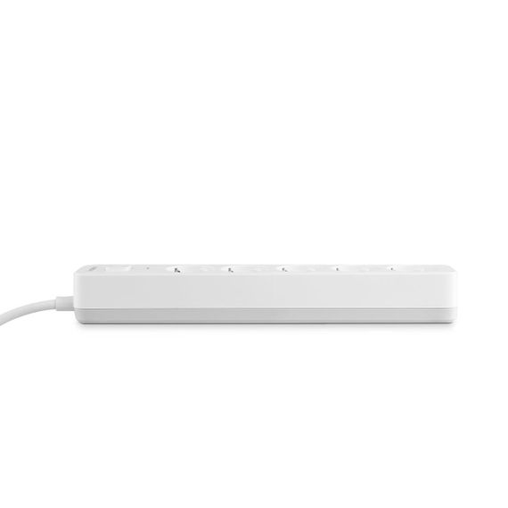 Мережевий подовжувач VIDEX ONCORD з/з 5п 3м (3x1.5мм) з кнопкою White | Зображення 4
