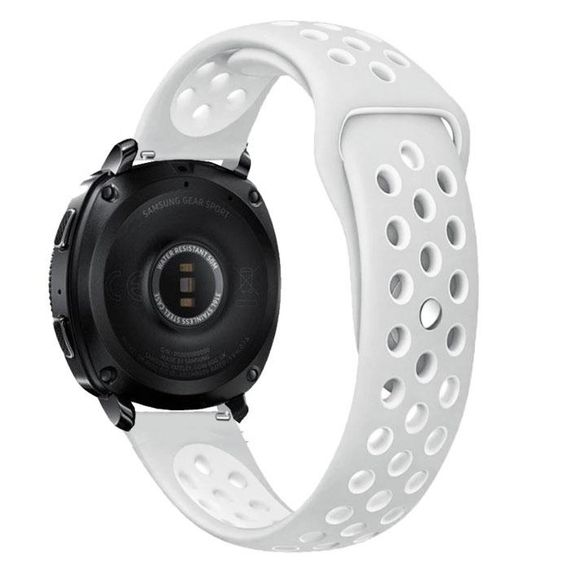 Спортивний ремінець Primo Perfor Sport для годинника Samsung Sport Gear SM-R600 - Grey&White | Зображення 1