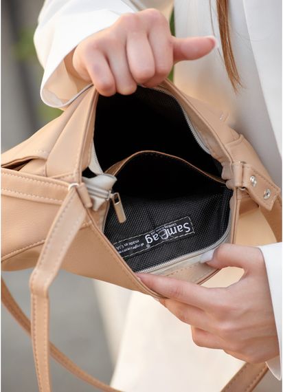 Сумка жіноча Sambag Rose BZN бежевий 20 х 24 х 7 см (94000026) | Зображення 2