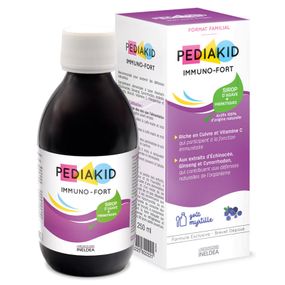 Комплекс для профилактики иммунной системы у детей Pediakid Immuno-fort 250 ml /50 servings/ Blueberry