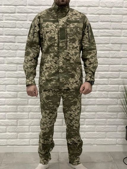 Армійський костюм для ЗСУ, тактична військова форма ріп-стоп Україна Піксель,Військові костюми 52 розмір | Зображення 1