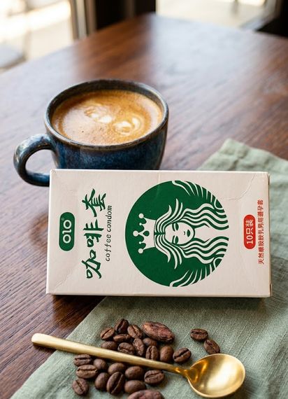 Презервативы OLO Coffee Condom, упаковка 10 шт Sex Aura | Зображення 1