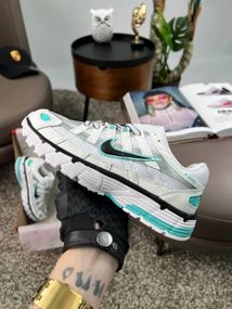 Кросівки  P-6000 W White Black Mint , текстиль , В'єтнам